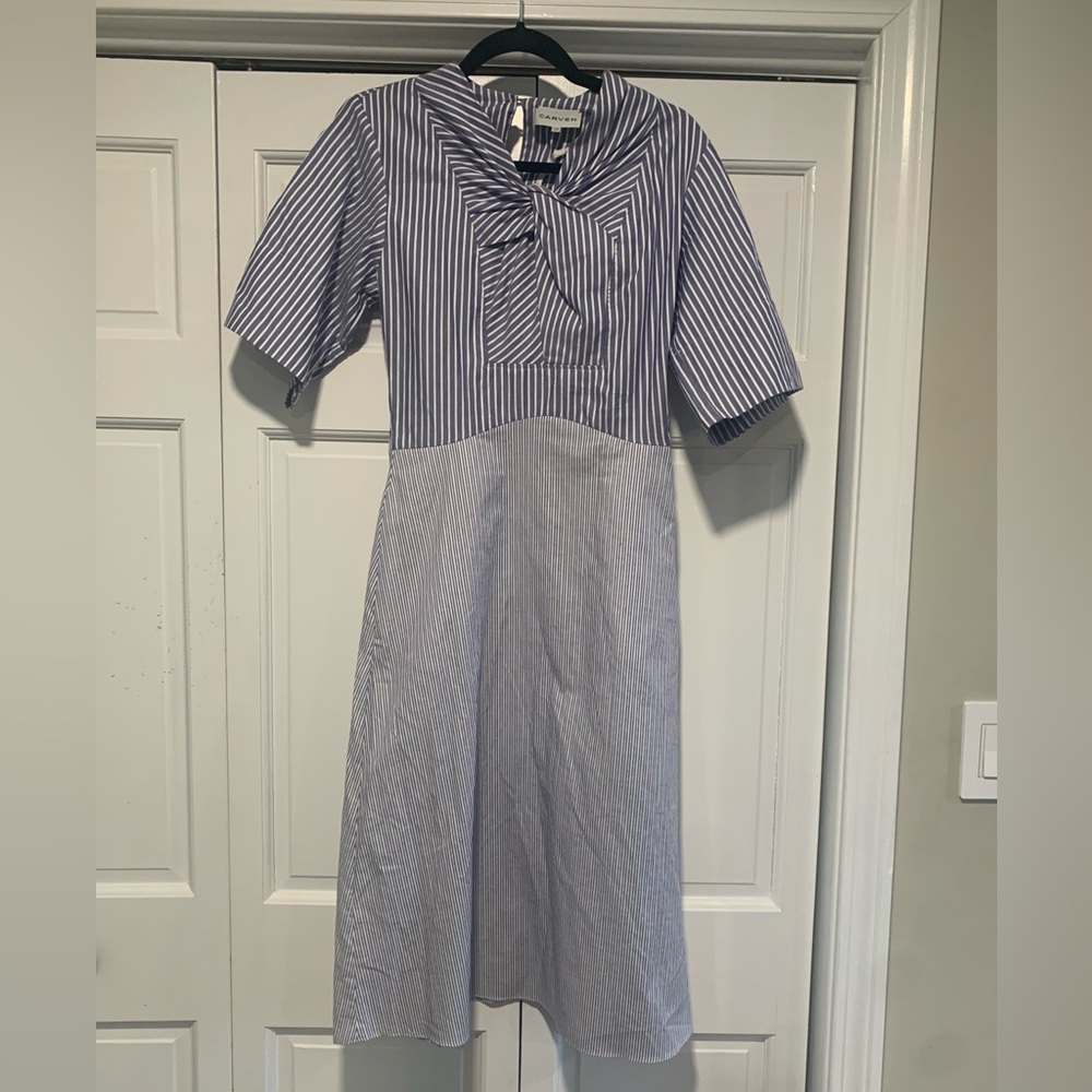 CARVEN striped dress size 34 (us 2)
